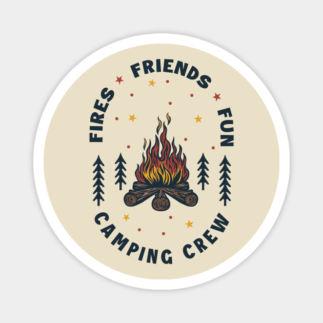 Camping Crew Magnet by Space Club